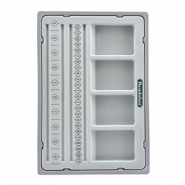 Beadalon Bracelet Board with Cover Gris