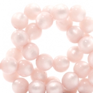 Perles Super Polaris rond 6mm rose whisper