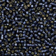 Perles Miyuki delicas 11/0 Duracoat silverlined dyed montana DB-2192