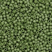 Perles Miyuki delicas 11/0 Opaque matte luster olive green DB-391
