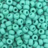 Perles de rocailles Miyuki 6/0 Opaque matte turquoise green 6-412f
