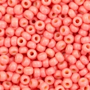 Perles de rocailles Miyuki 8/0 Duracoat opaque light watermelon pink 8-4464