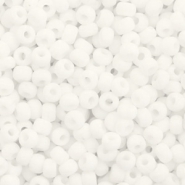 Perles de rocailles Miyuki 8/0 Opaque matte white 8-402f