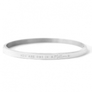 Bracelets en acier inox "YOU ARE ONE IN A MILLION" argent&eacute;