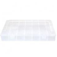 Pr&eacute;sentoir bijoux bo&icirc;te de rangement 28 cases transparent