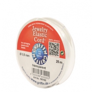 Griffin jewelry elastic cord stretch magic (200%) Ø0.5mm Transparent