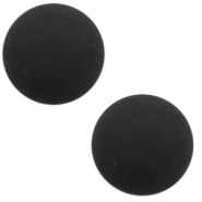 Cabochon classique 12mm Polaris Elements mat Black