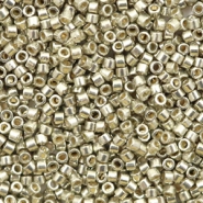 Perles Miyuki delicas 11/0 Duracoat galvanized dark light pewter silver DB-1851