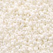 Perles de rocailles Miyuki 11/0 Ceylon ivory pearl white 11-591