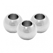 Perles en acier inox 6mm Argent&eacute;