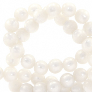 Perles Super Polaris rond 8 mm Blanc bianco