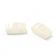 Perles Miyuki half tila 5x2.3mm Ceylon antique ivory pearl HTL-592