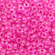 Perles de rocailles Miyuki 8/0 Fuchsia lined crystal 8-209