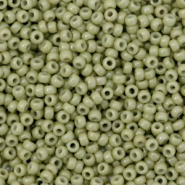 Perles de rocailles Miyuki 11/0 Duracoat opaque cactus green 11-4474