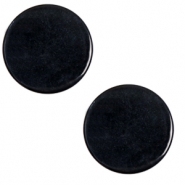 Cabochon plat 20mm Polaris Elements Lively Noir jais