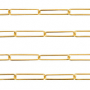 Appr&ecirc;ts en acier inox cha&icirc;ne maille jaseron maillons dor&eacute;