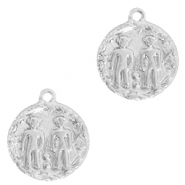 M&eacute;tal TQ laiton breloques constellation g&eacute;meaux Argent&eacute;