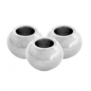 Perles en acier Inox 4mm Argent&eacute;