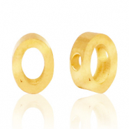 Perles en acier Inox lettre O Dor&eacute;