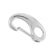 Apprêts en acier inox fermoir mousqueton 24mm Argenté