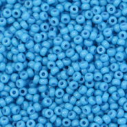 Perles de rocailles Miyuki 11/0 Duracoat opaque delphinium blue 11-4484