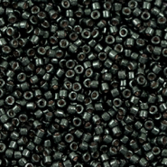 Perles Miyuki d&eacute;licas 11/0 Duracoat galvanized black moss DB-2507