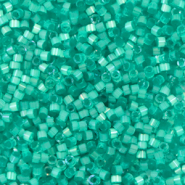 Perles Miyuki d&eacute;licas 11/0 Silk satin dyed aqua green DB-1813