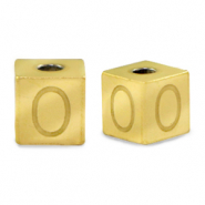 Perles en acier Inox lettre O Doré