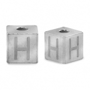 Perles en acier Inox lettre H Argenté