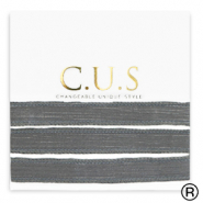 C.U.S&reg; rubans Anthracite gris paillet&eacute;