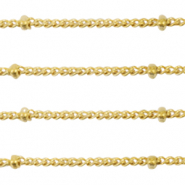 Appr&ecirc;ts en acier inox cha&icirc;ne maille jaseron maille gourmette boule Dor&eacute;