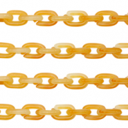 Cha&icirc;ne acrylique 15mm Orange ambre