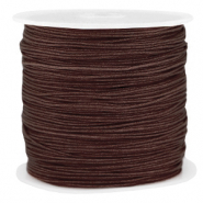 Fil macram&eacute; 0.8mm Marron chocolat