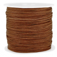 Fil macram&eacute; 0.8mm Marron p&eacute;can