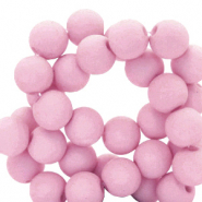 Perles acryliques 4 mm mat Rose lilas