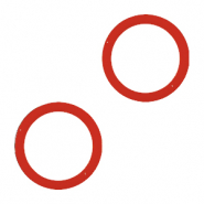 Anneau &eacute;lastique Rouge