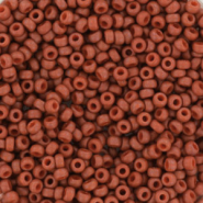 Perles de rocailles Miyuki 11/0 Opaque matte burnt sienna red 11-2315