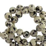 Pierres naturelles Jaspe Dalmatien 6mm Greige