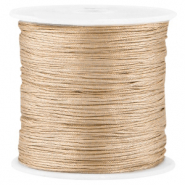 Fil macram&eacute; satin 0.8mm Marron beige 