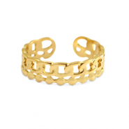 Bagues en acier Inox Dor&eacute;