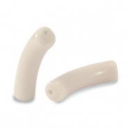 Perles acryliques tube Beige latte
