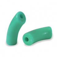 Perles acryliques tube Turquoise