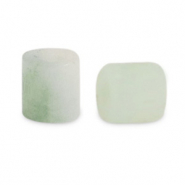 Pierres naturelles Serpentine et Marbre disc 4x4mm Vert glacier