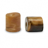 Pierres naturelles Oeil de tigre disc 4x4mm Marron dor&eacute;