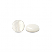 Perles coquillage 6mm Blanc (couleur naturelle)