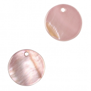 Pendentifs coquillage specials 8mm Rose vintage