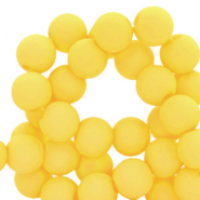 Perles acryliques 4 mm Jaune flamboyant