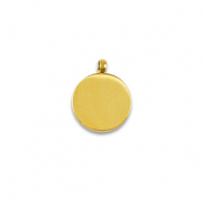 Breloques en acier Inox La Luna Dor&eacute;