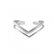 Bagues en acier Inox Argent&eacute;