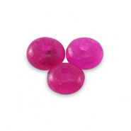 Pierres naturelles Marbre et Calcite rondelles 4mm Rose magenta